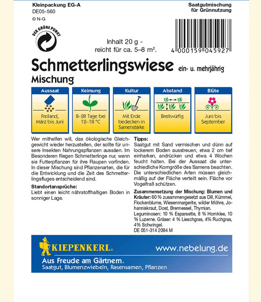 Schmetterlingswiese Mischung