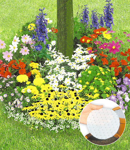Bunter Blumen-Teppich